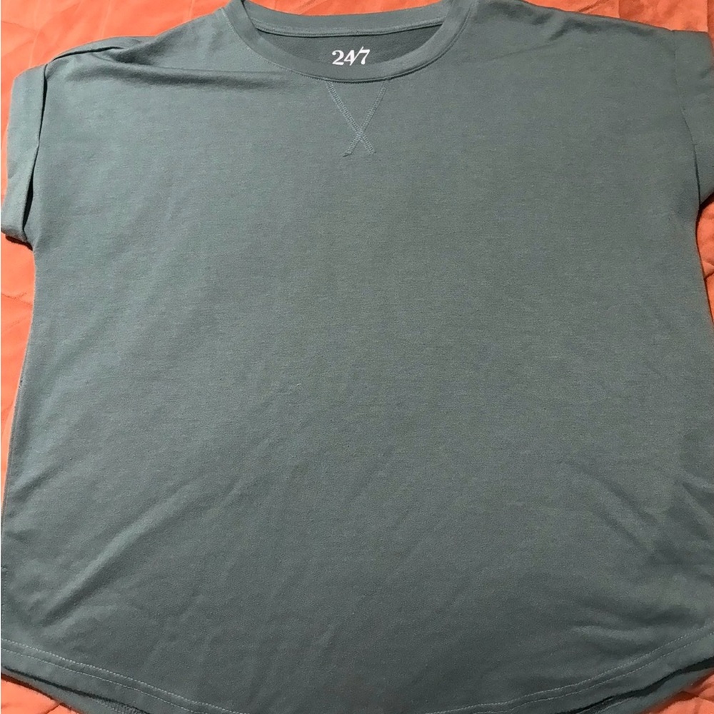 Maurices Women Teal Short Sleeve Tee